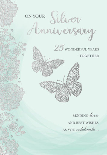 Picture of ON YOUR SILVER ANNIVERSARY CARD